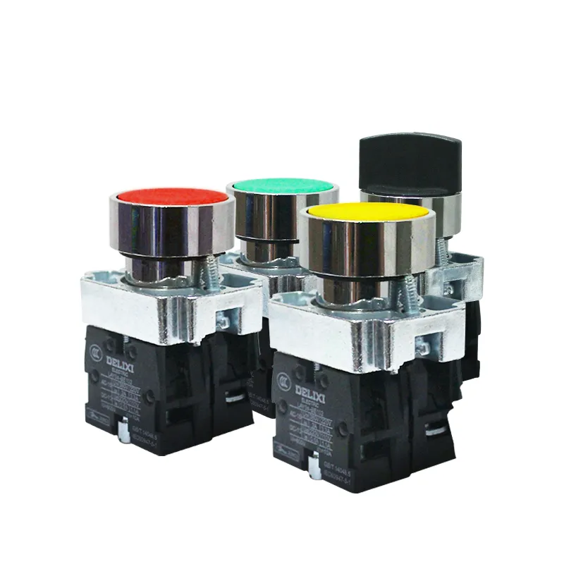 PULSADORES DE 22mm CUERPO METALICO Y PLASTICO (Pulsante simple LAY5SBA35, Verde)